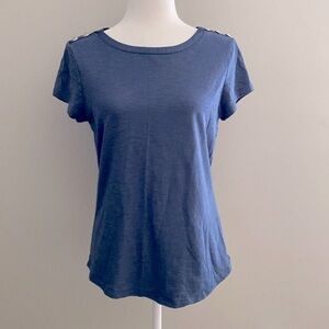 White House black market blue dressy Tshirt